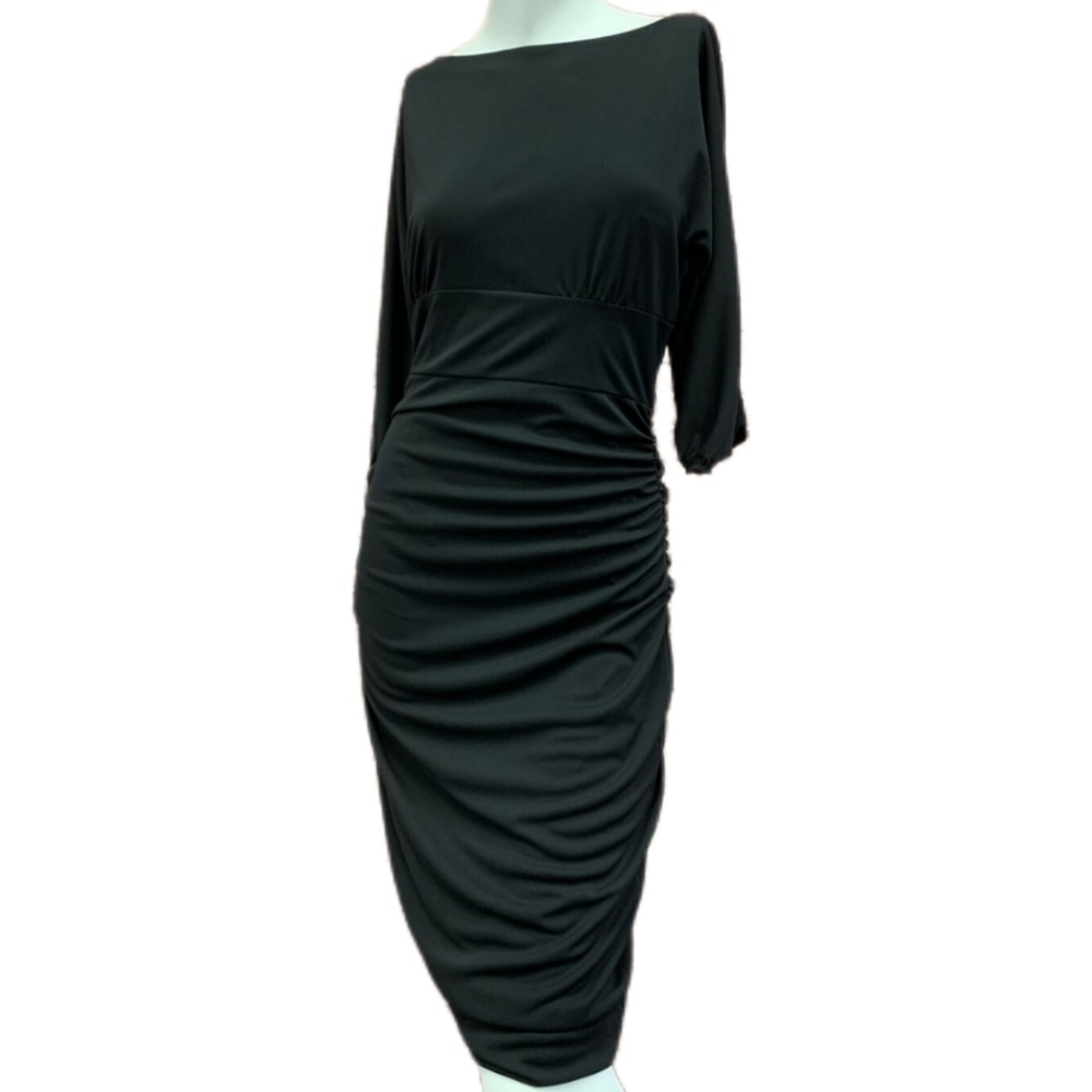 David Meister Womens Sheath 3/4 Sleeve Dress - Picture 2 of 11